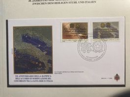 Vatikan 2005 Ersttagsbrief Satz 20 Jahre Konkordat Italien