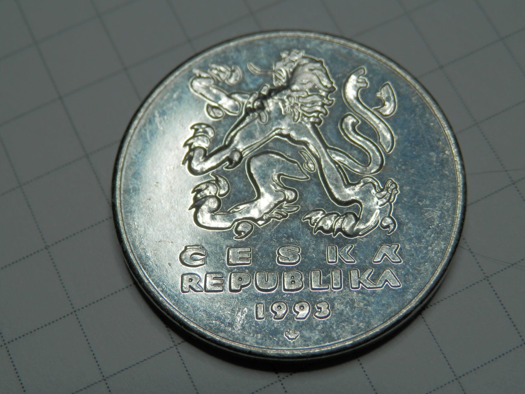 Tutti le monete: Tschechische Republik 5 Kronen, 1993 – Usato da Weiach venduto da weiach81