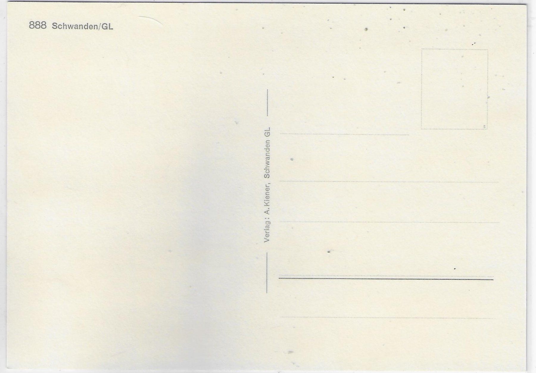 Cartoline postali: Schwanden GL - Generalansicht – Usato da Ettingen venduto da Kartenplanet 1