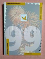 original Jahrbuch Briefmarken CH Post 1999 Halbmondstempel