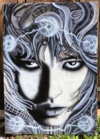 Michel Mayor Neuchâtel Airbrush Gemälde 1984 Giger Stil