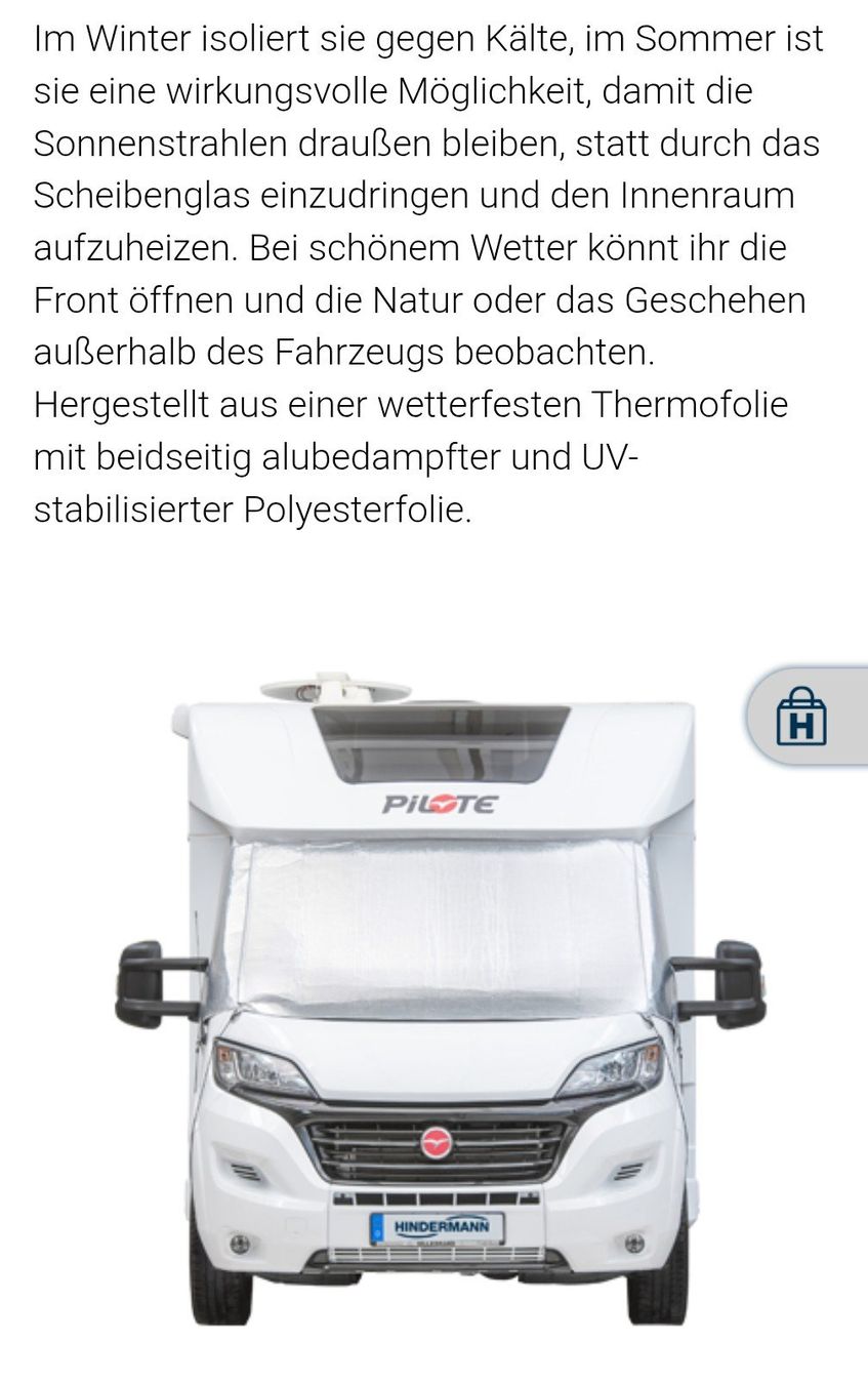 Véhicules de camping: Hindermann Four Seasons Aussenisoliermatte – D'occasion à Bülach par Jabu 1