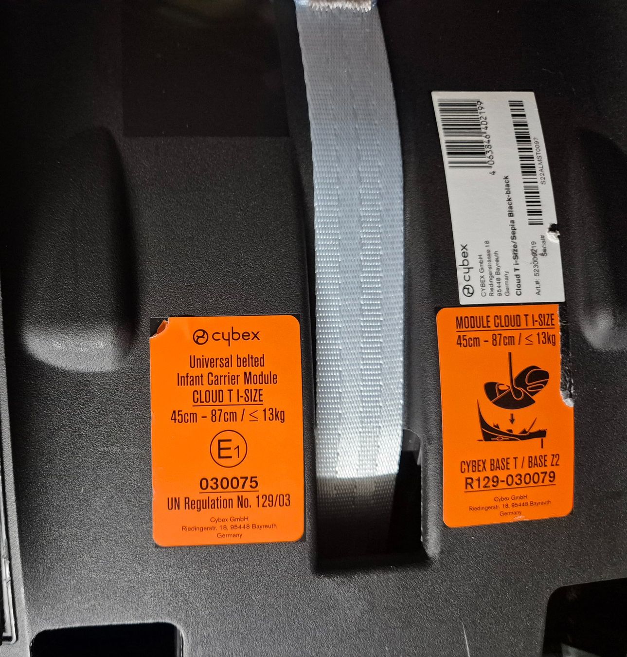 Cybex Seggiolini per auto: Cybex cloud T i-size sepia black und Base T – Usato da Zumikon venduto da Nicci6 3