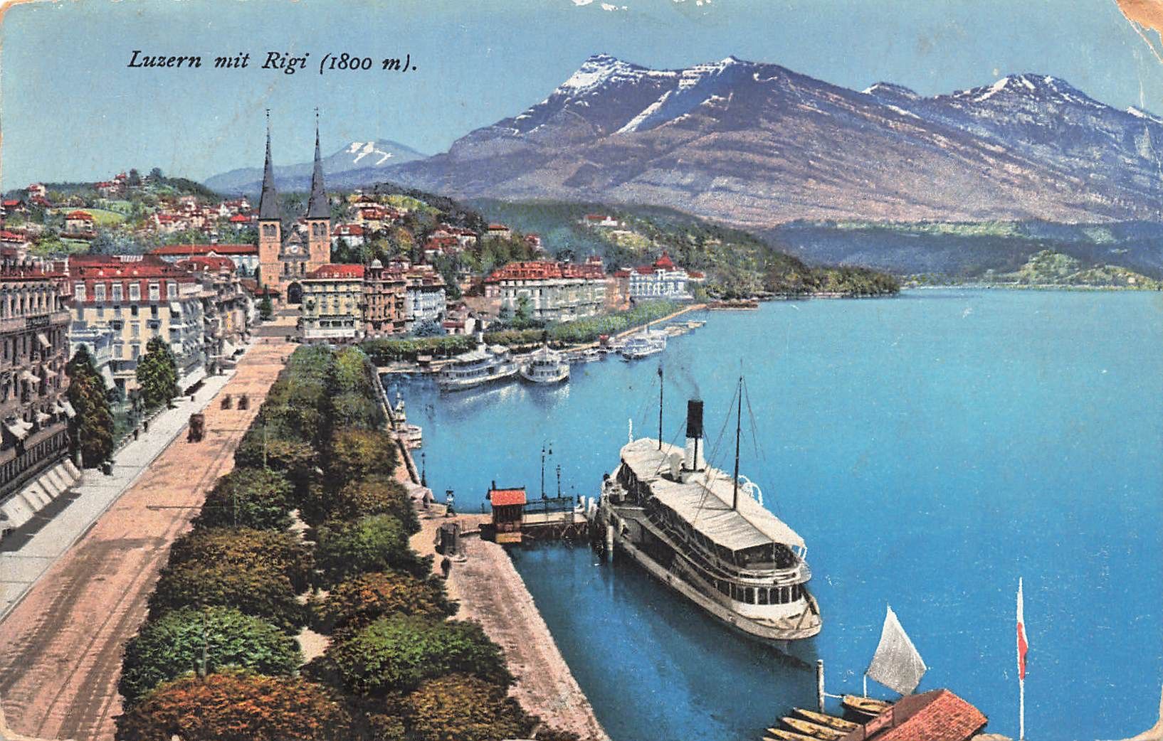 Cartoline postali: Luzern schiff battello boot – Usato da Biasca venduto da Blenio71