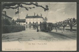 Carte P de 1907 ( Rolle / Place du Port )
