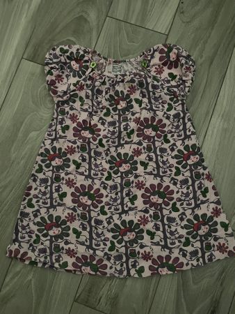 Süsses Sommerkleid/Tunika mit Waldtiermotiv, Grösse 104/110