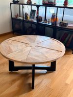 Runder Massivholz-Couchtisch – Rustikales Design – CHF 100