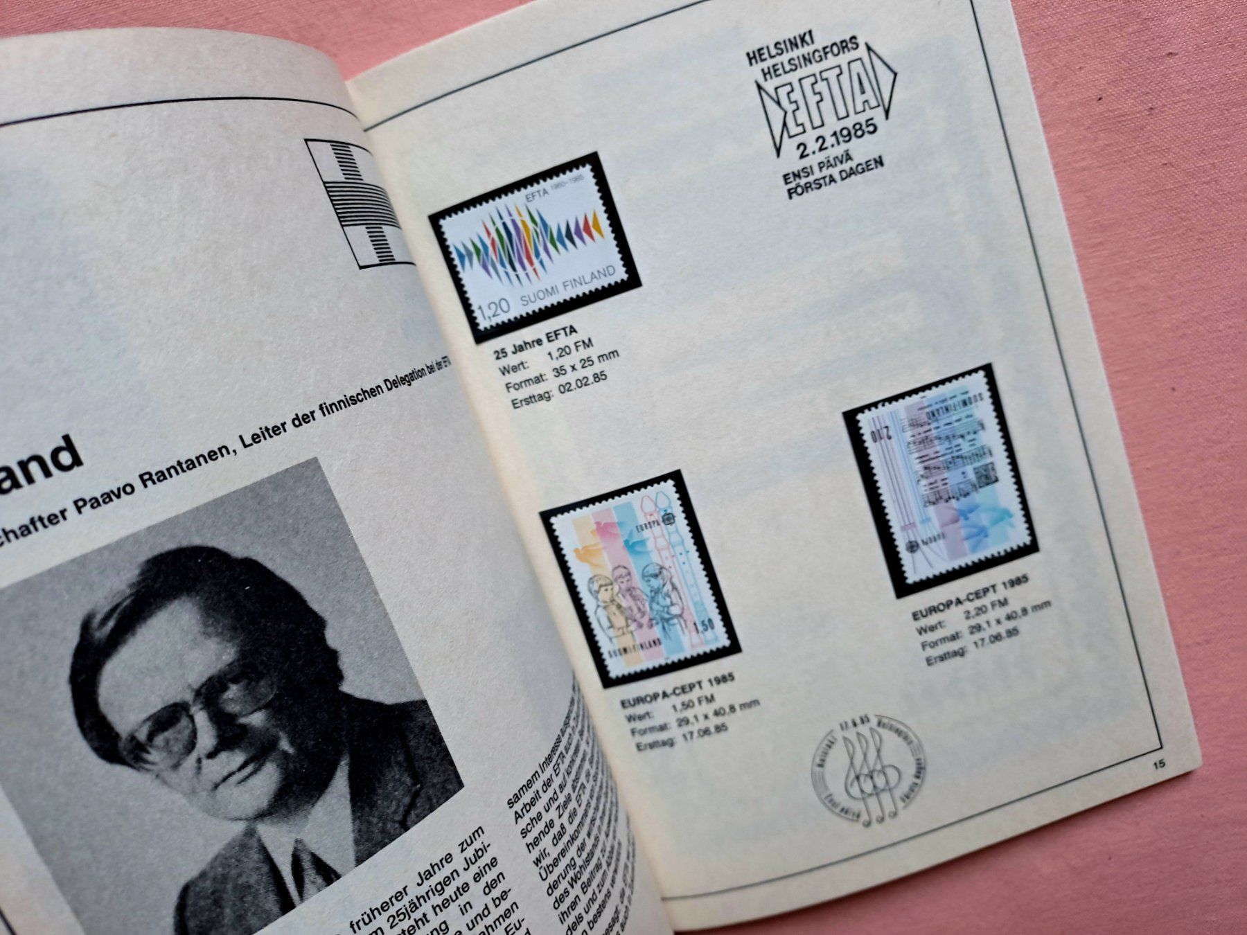 Tutti i francobolli: Jubiläumsbroschüre 25 Jahre EFTA 1985 numeriert – Nuovo (secondo la descrizione) da Ostermundigen venduto da pedru8 3