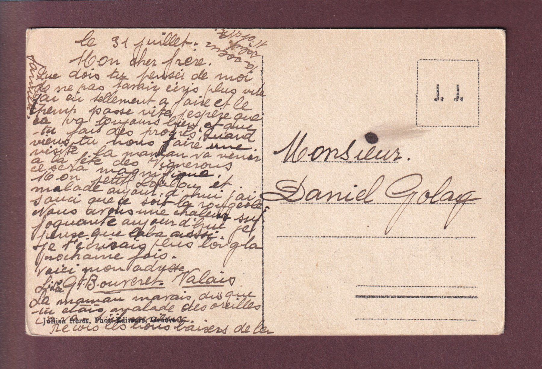 Cartoline postali: LE BOUVERET - Barque – Usato da Pully venduto da nicecards 1