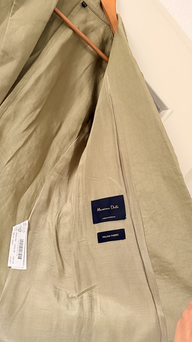 Jacken: Blazer Massimo Dutti lin vert olive taille 34  – Gebraucht aus Bulle von LeMoleson 2