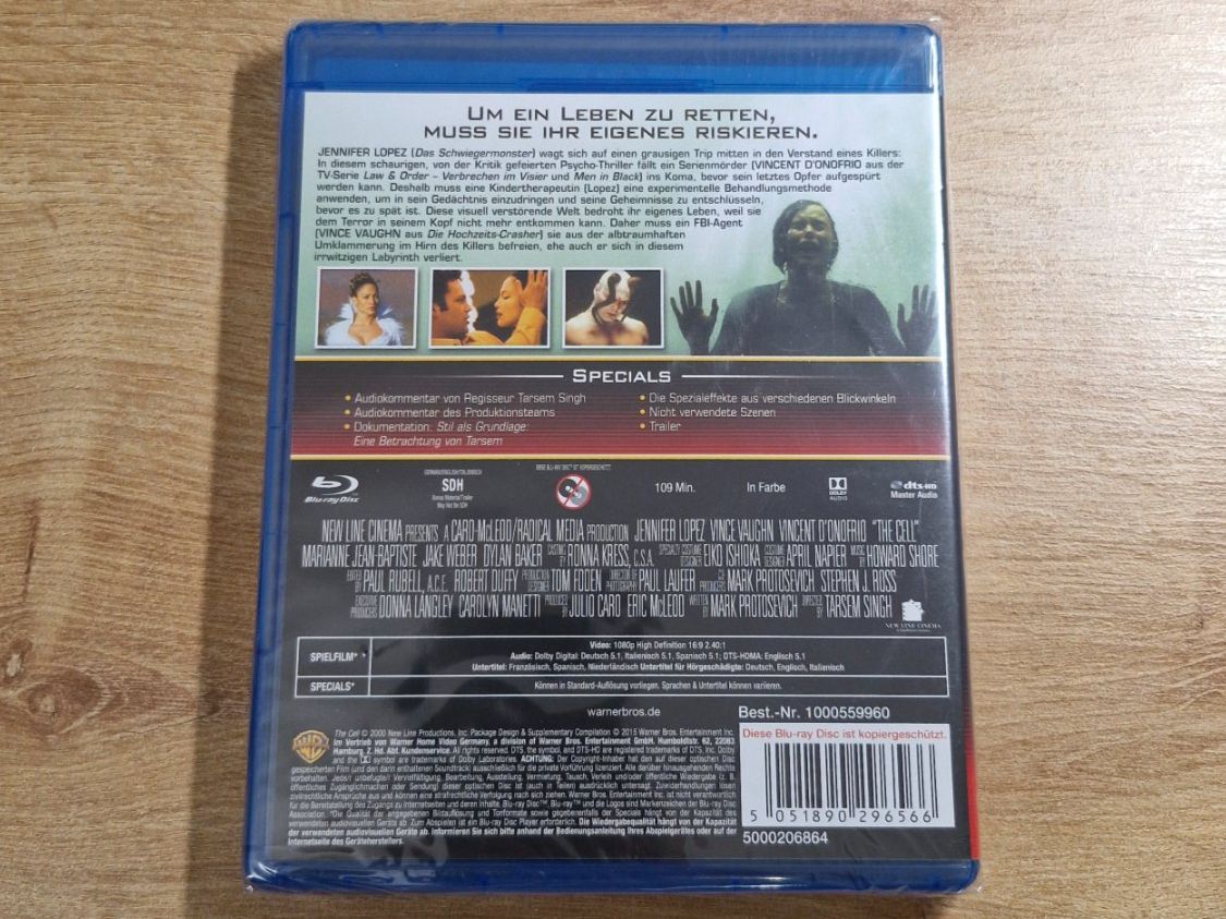 Tutti i DVDs: The Cell (2000) NEU OVP Bluray – Nuovo e nell'imballaggio originale da Pfungen venduto da Whitie 1