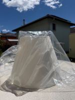 Weisser Lampenschirm, neu, Duolla Sofia M, 19/36x25 cm