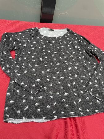 Damen Pullover schwarz weiss XL