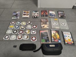 Sony PSP + 28 Spiele + Tasche + 2GB Karte