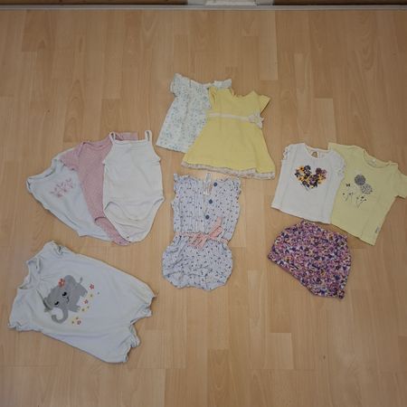 Sommer Set Mädchen Kleider Bodies Grösse 62, Top!