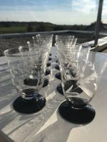12x Art Deco Vintage Gläser wie NEU