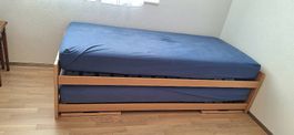 Lit gigogne 90 x 200, 2 matelas