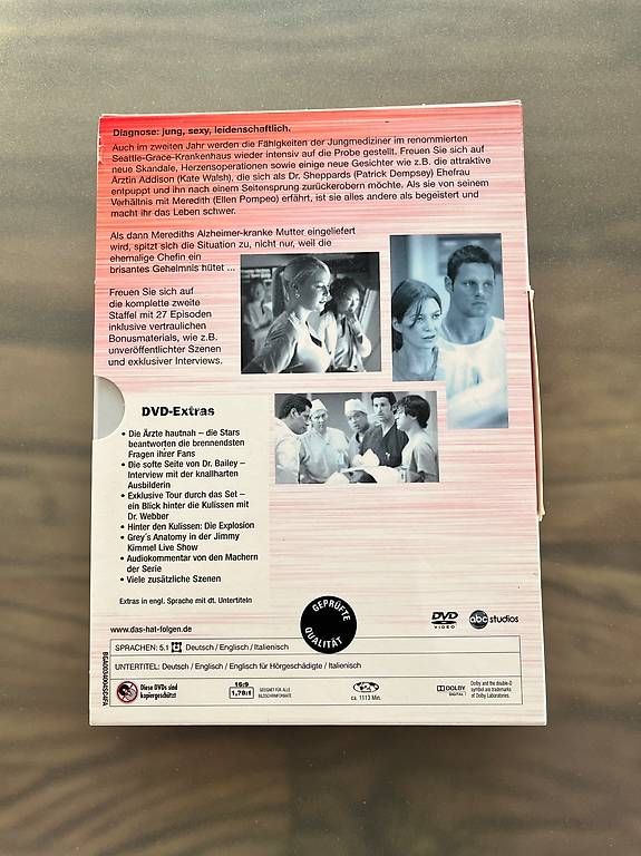 Tutti i DVDs: Grey's Anatomy - Staffel 2 – Usato da Hohenrain venduto da Manuelch01 1