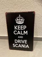 SCANIA KEEP CALM Schild %%%NEU BLACK