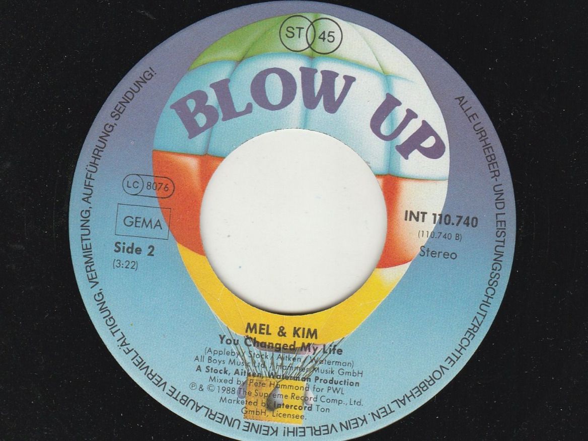 Schallplatten: Mel & Kim - That's the way it is 7" Vinyl 1988 – Gebraucht aus Tübach von JamesStone 5