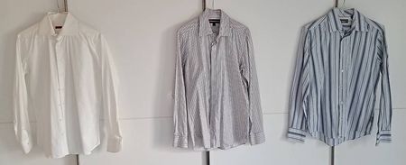 Set of 3 Mens Shirts Ted Baker Esprit Abrams Size M 39 40