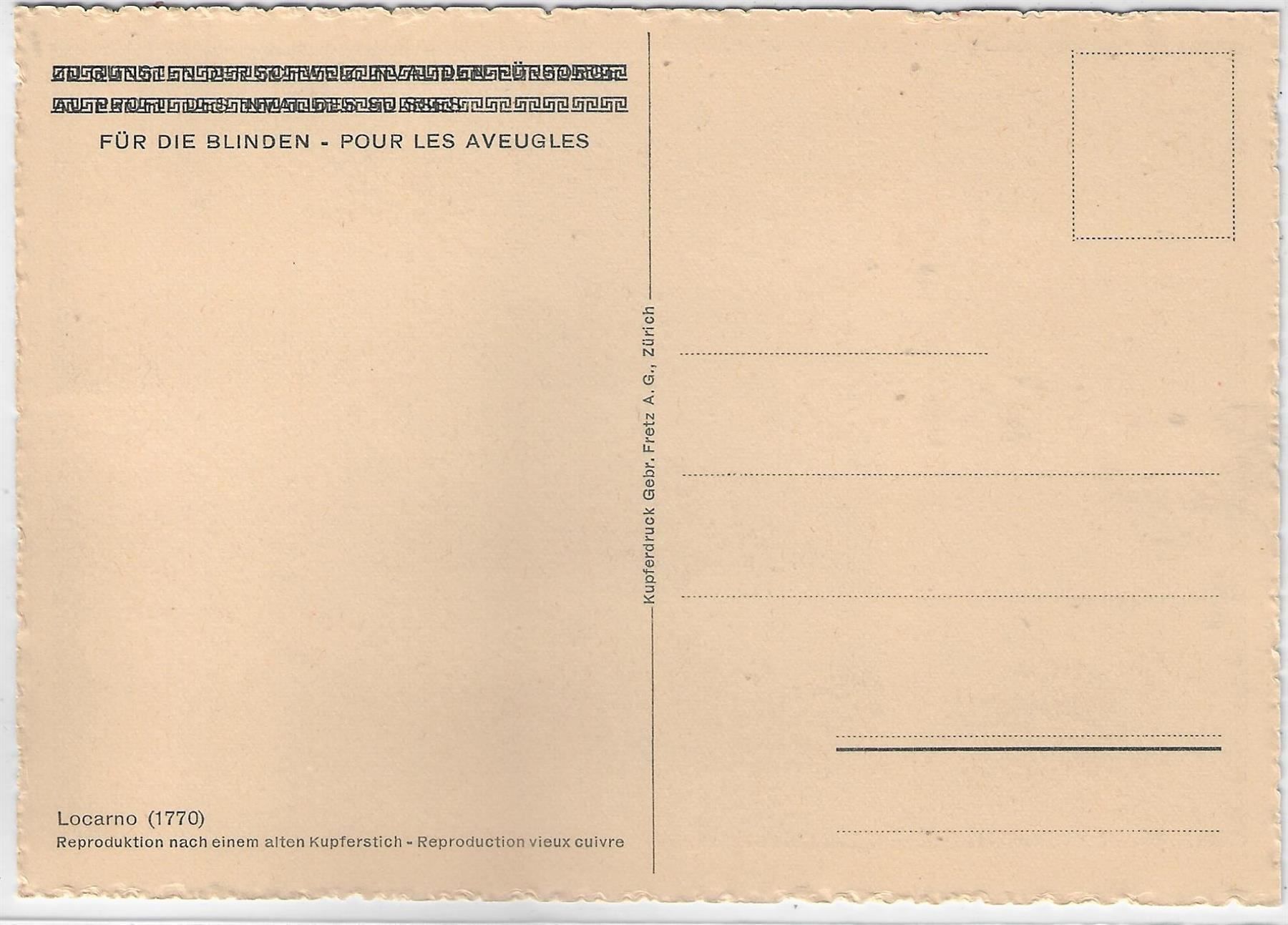 Cartoline postali: Locarno anno 1770 – Usato da Ettingen venduto da Kartenplanet 1