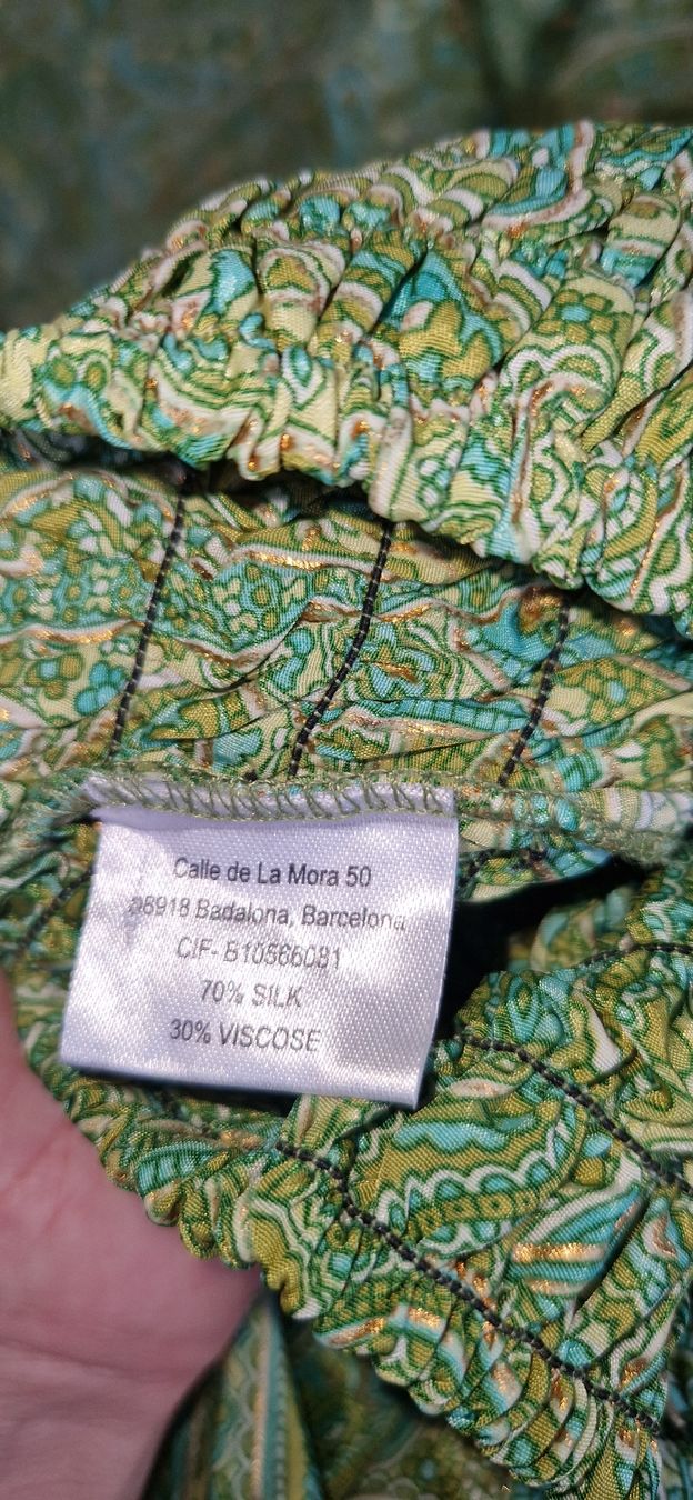 Pantaloni: Sarouel imprimé 70% Soie 30% Viscose taille unique  – Usato da Bercher venduto da Dusudouest 1