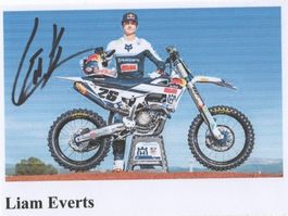 Autogrmmfoto von Motocrossfahrer Liam Everts Belgien