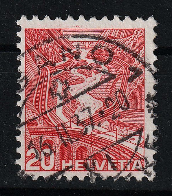 Alle Briefmarken: 1936 Leventina ZNr. 205y – Gebraucht aus Arlesheim von gaugi43