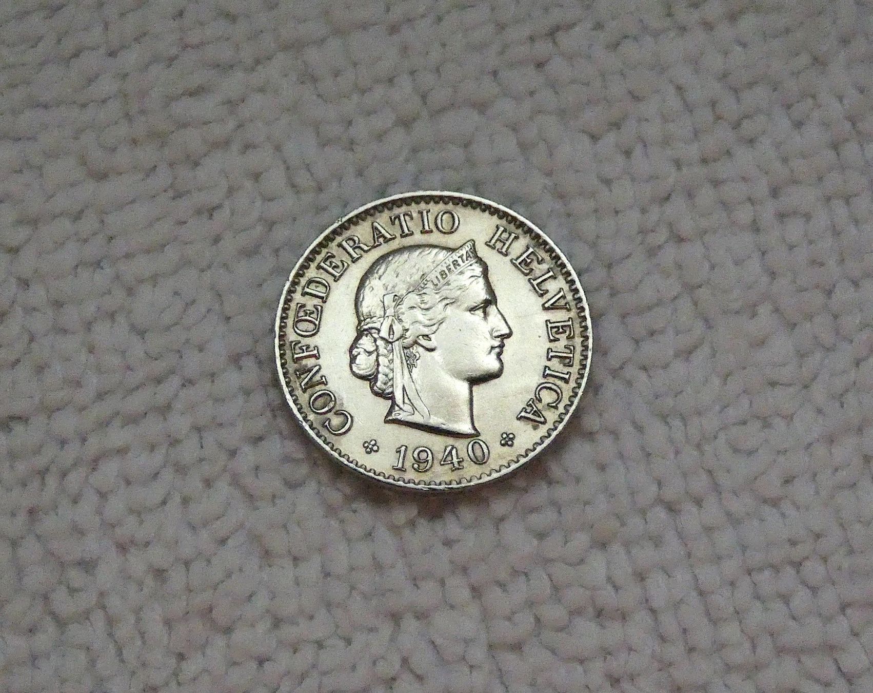 Tutti le monete: 5 centimes/rappen 1940 – Usato da Nyon venduto da Ilmi09
