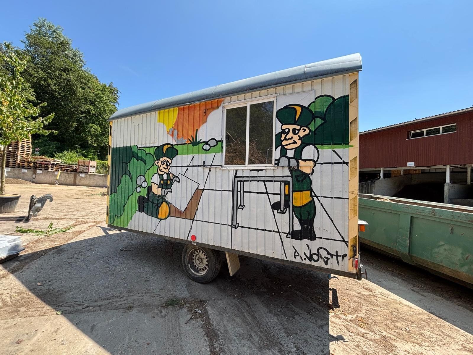 Rubag Rimorchi: Baustellenwagen Rubag mit Graffiti bemalt – Usato da Bottmingen venduto da yve_m5kt