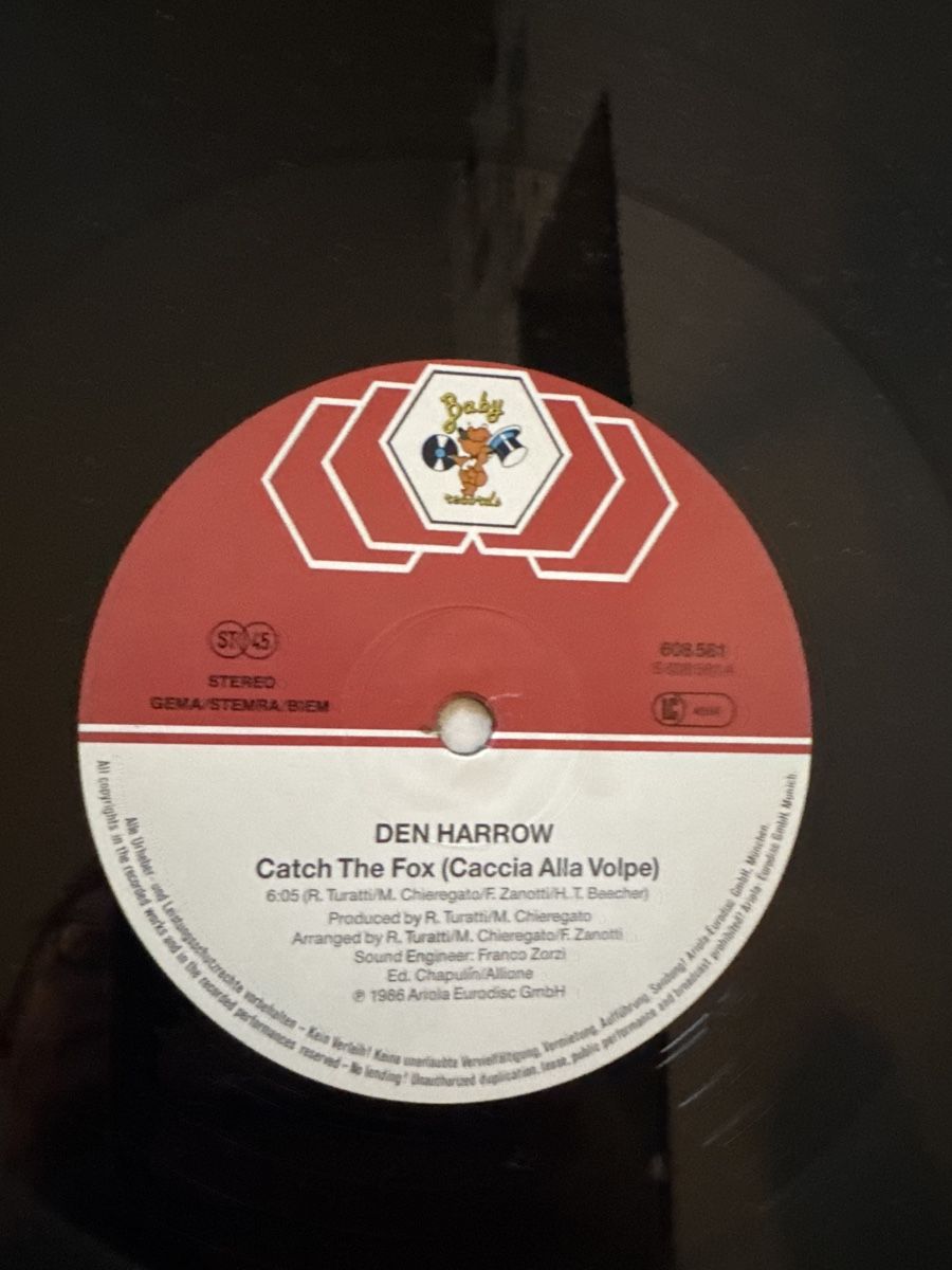Dischi in vinile: Den Harrow - Catch The Fox - 12" Maxi - Italo Disco – Usato da Rorbas venduto da BlackstarRecords 2