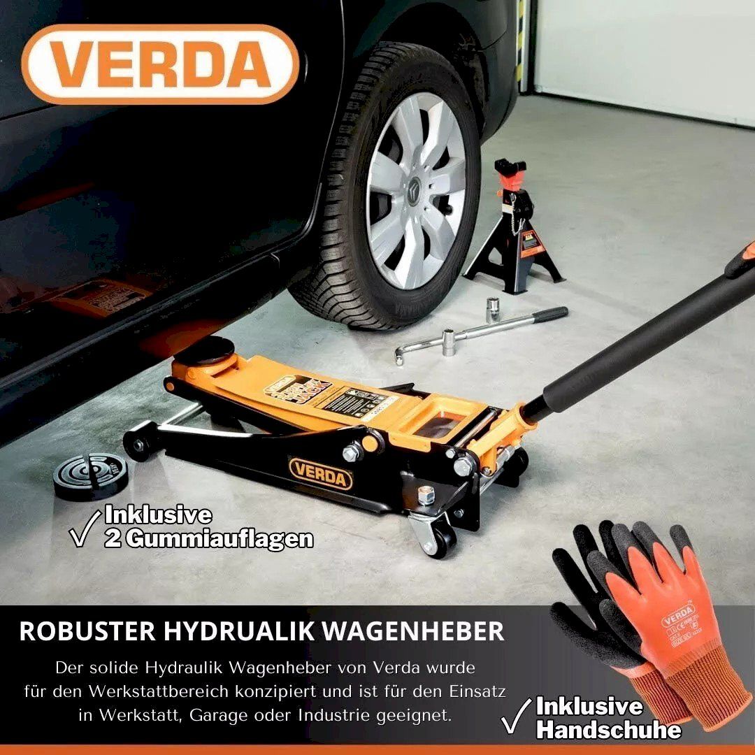 Alle Werkzeuge: Verda Wagenheber 3t 75 - 515 mm – Neu und originalverpackt aus Bottighofen von zaap 3
