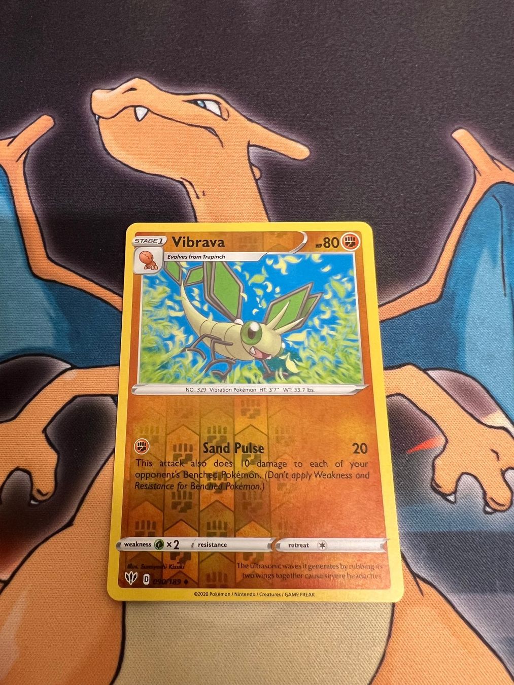 Pokémon Carte collezionabili: Vibrava (DAA 90) - Reverse Holo - Darkness Ablaze – Nuovo (secondo la descrizione) da Bülach venduto da Pfrenzel