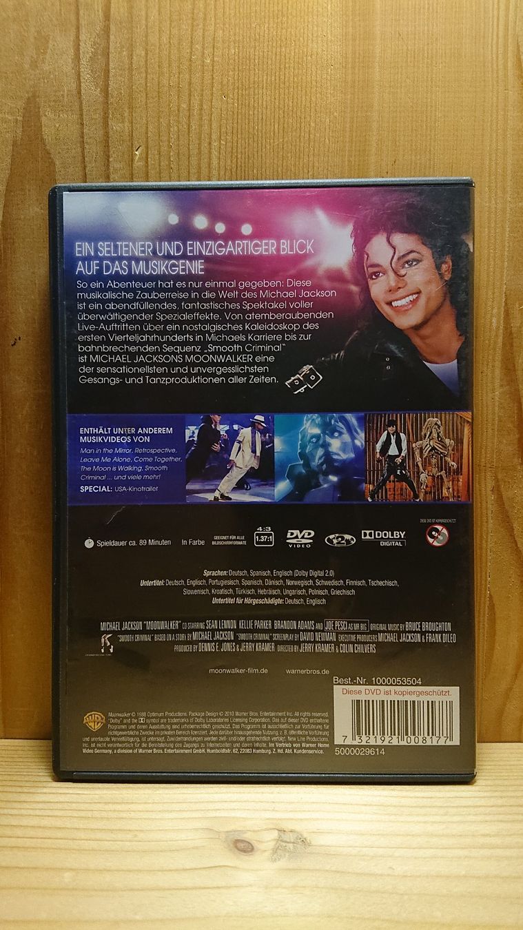 Alle DVDs: MICHAEL JACKSON MOONWALKER DVD – Gebraucht aus Wilderswil von Exebub 1