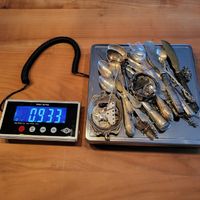 Lot 800er SilberArtikel Besteck, Schmuck etc.