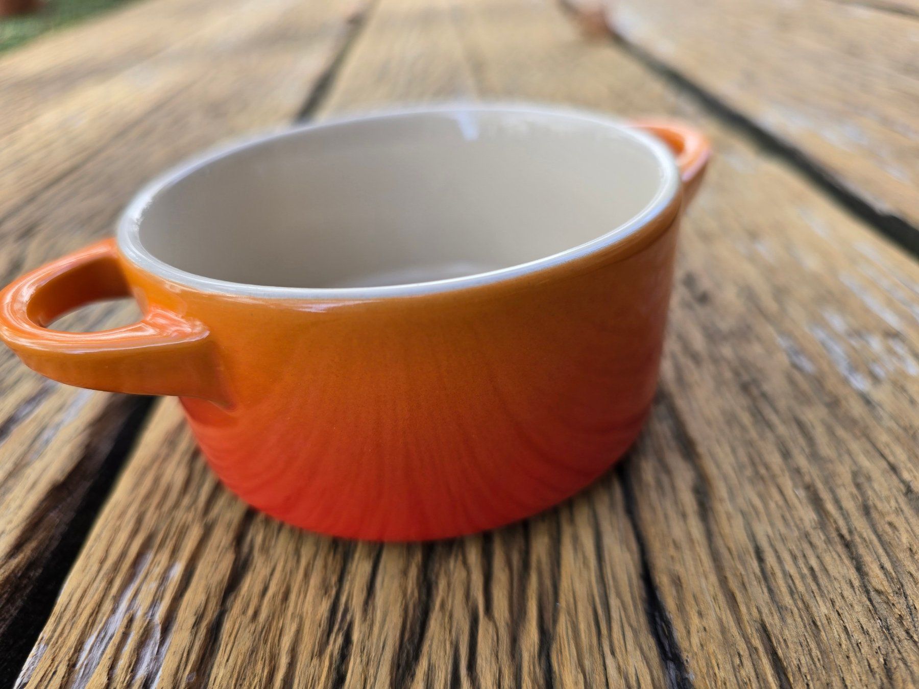 Le Creuset Pentole: Keramik: Le Creuset Pfännchen klein – Nuovo (secondo la descrizione) da Romanshorn venduto da Rachacha 1