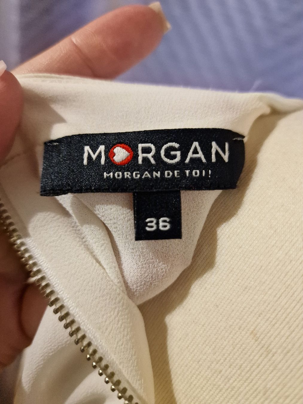 Morgan Camicette: Haut blanc et doré Morgan - taille 36 – Usato da Perly venduto da dayna_46 2