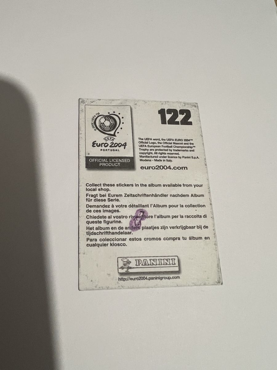 Panini Carte collezionabili: Panini EM 2004 Bild – Usato da Willisau venduto da Neiro77 1