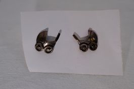 Silber 925 Ohrstecker/Anstecker - Sterling Kinderwagen