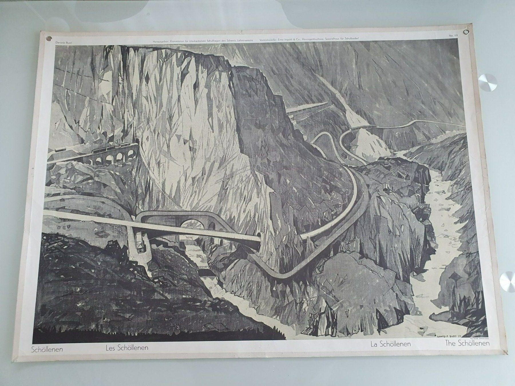 Foto & Immagini: Schulwandbild Nr. 119 Schöllenen – Usato da Fribourg venduto da YannDuc