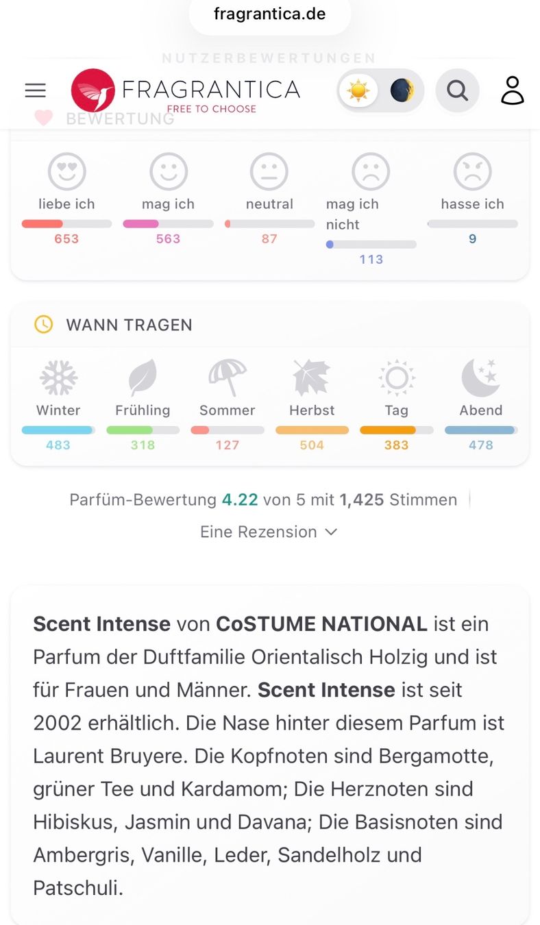 Profumi & Eau de Toilette: Scent Intense Costume National EDP Duftprobe 2ML – Usato da Zürich venduto da deruja 4