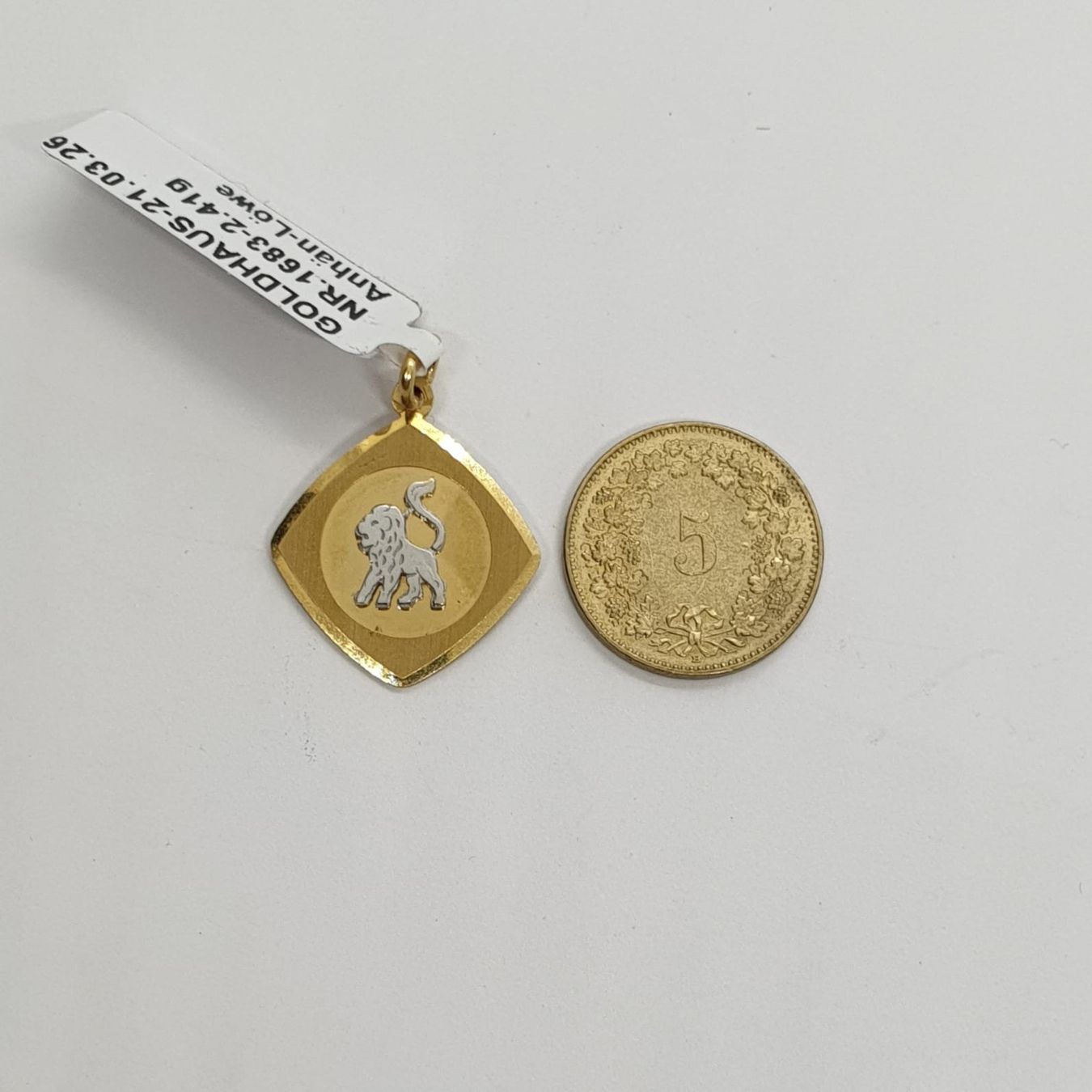 Anhänger: Echt 18K Gold - Löwe Anhänger – Gebraucht aus Luzern von Goldhaus-Luzern 5