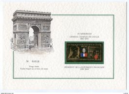 FRANCE IN MEMORIAM GENERAL CHARLES DE GAULLE No 23956