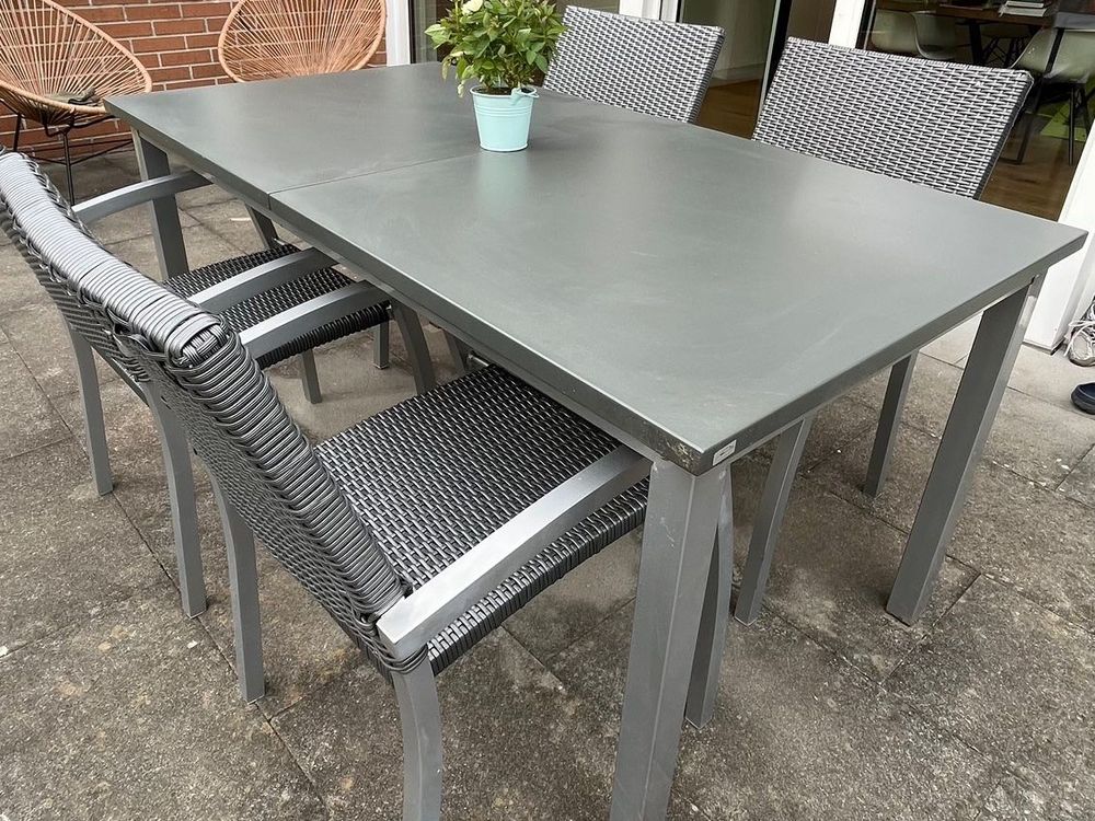 Gartentisch ausziehbar mit 6 Stühlen Kaufen auf Ricardo