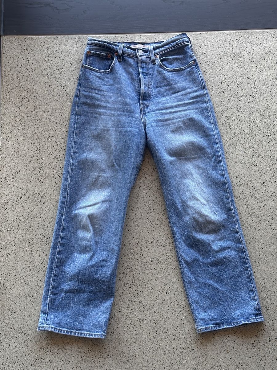 Levi's Jeans: Levi's Ribcage Straight Ankle - 27/27 - Farbe 'dance around' – Usato da Zürich venduto da ...._---_.. 1