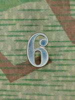 Ord. 1869–1898 Nummer 6 / 9 zu Tschako, Silber, Variante 1