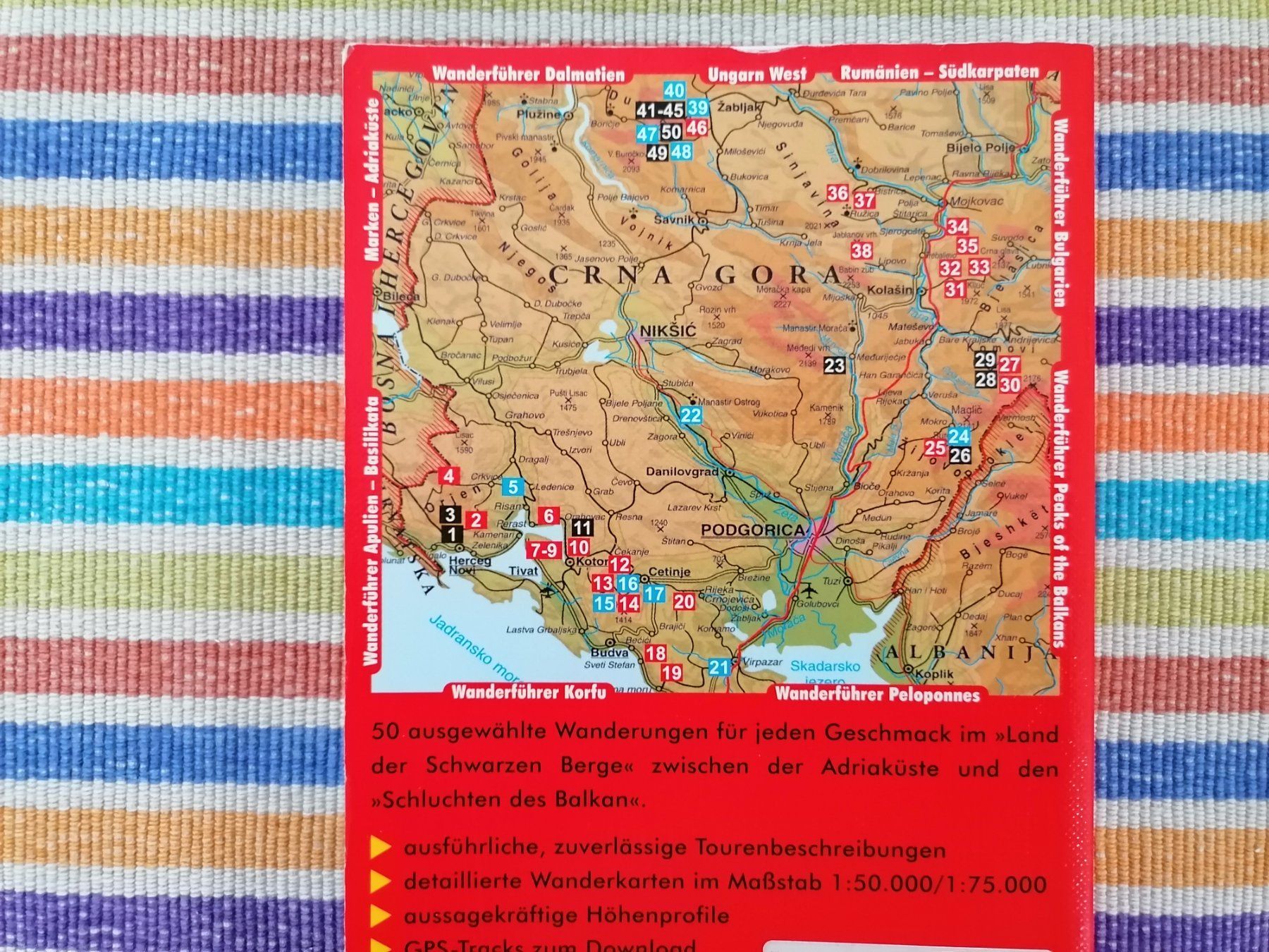 Libri: Montenegro 🌞 Rother Wanderführer – Usato da Emmenbrücke venduto da kartensepp 2