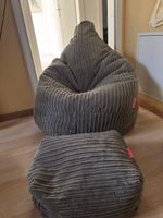 Gaming Sessel,grau in Cordstoff der Marke Lounge Pug