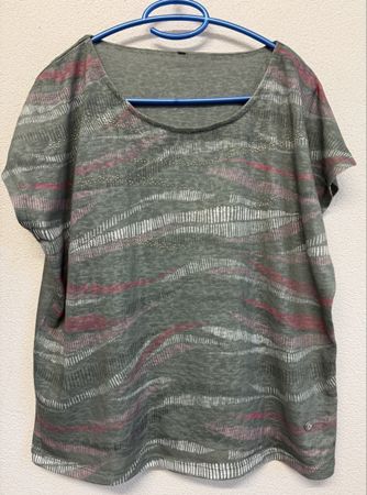 Damen T-Shirt mit Leinenanteil, Gr. 42/44, Top Zustand